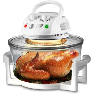 Air Fryer, Halogen Infrared Convection Oven - Large 13 Quart Glass Air Fryer, Oil-Free Quick Healthy Meals Multicooker