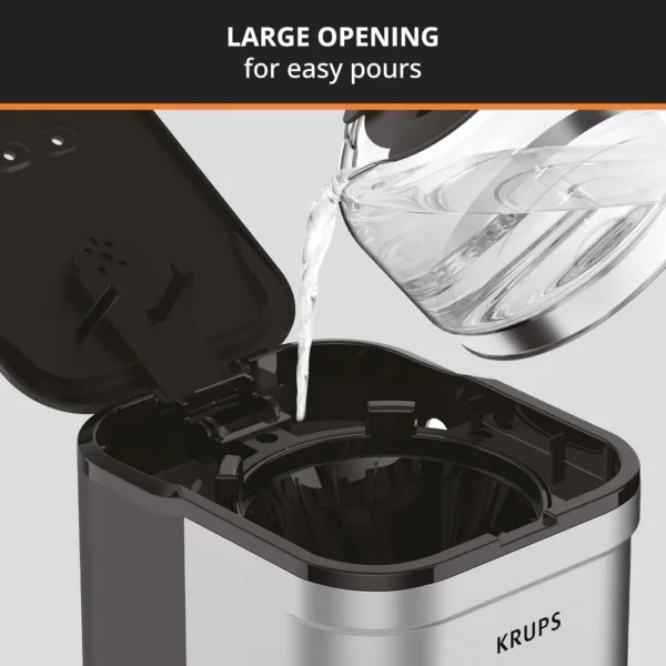 Simply Brew Compact 5 Cup Coffee Maker: Stainless Steel Design, Pause & Brew, Keep Warm, Reusable Filter, Drip-Free Carafe – Image 4