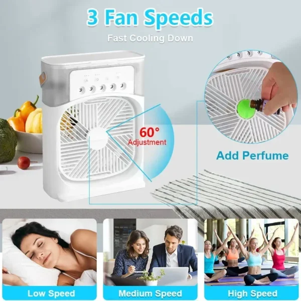 Ventilateur 3-en-1 Portable avec Climatisation - Image 4