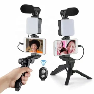 Kit Vlog pour  Smartphone, LED, Micro