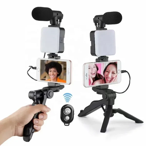 Kit Vlog pour  Smartphone, LED, Micro