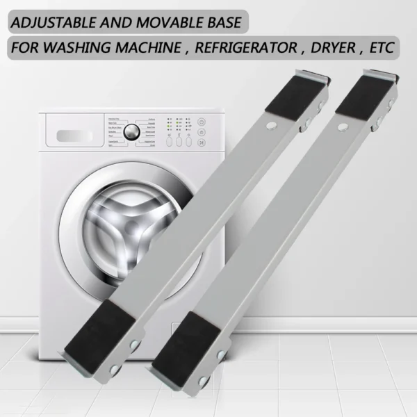 Support Mobile Réglable – Lave-Linge & Réfrigérateur