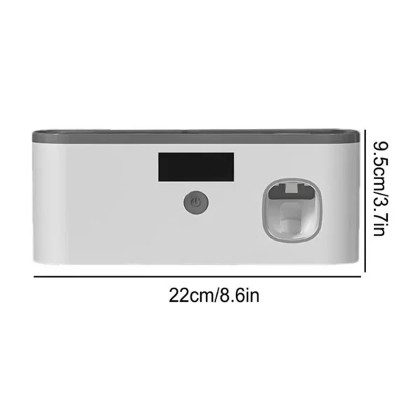 Toothbrush Wall Holder UV Tooth Brush Holder Wall With Toothpaste Dispenser LCD Digital Display Bathroom Supplies USB – Image 6